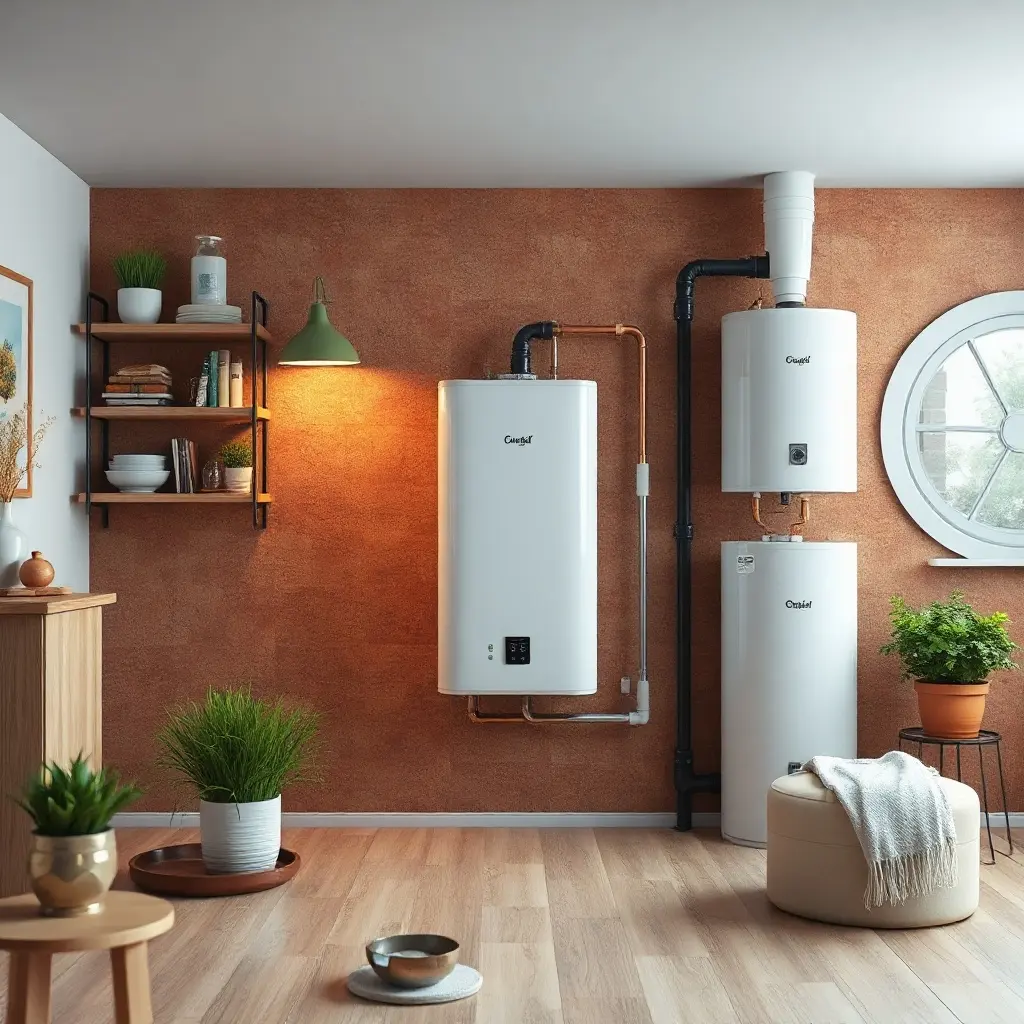 Elektriskais ūdens sildītājs uzstādīts vannas istabas sienā – boileris mājai