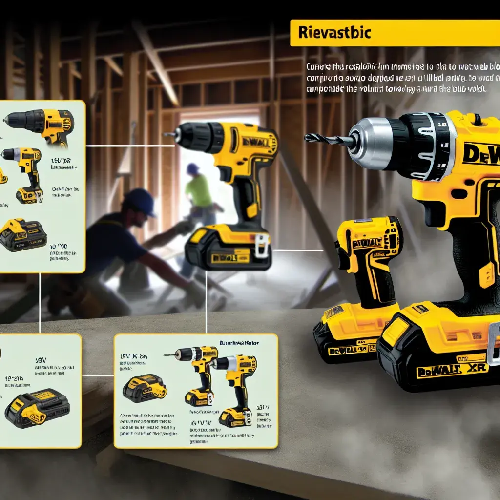 Lietoti DeWalt instrumenti uz darba galda būvlaukumā