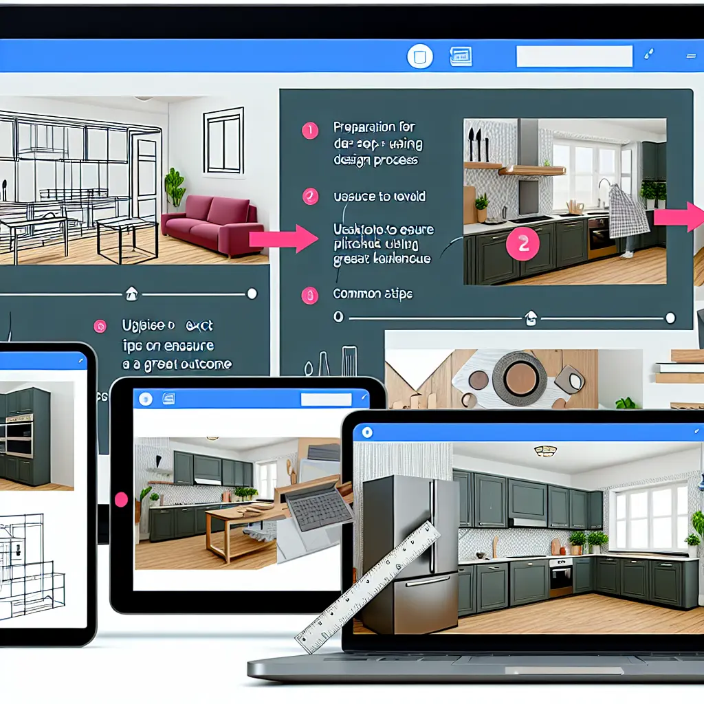 Moderns virtuves dizains IKEA plānotājā