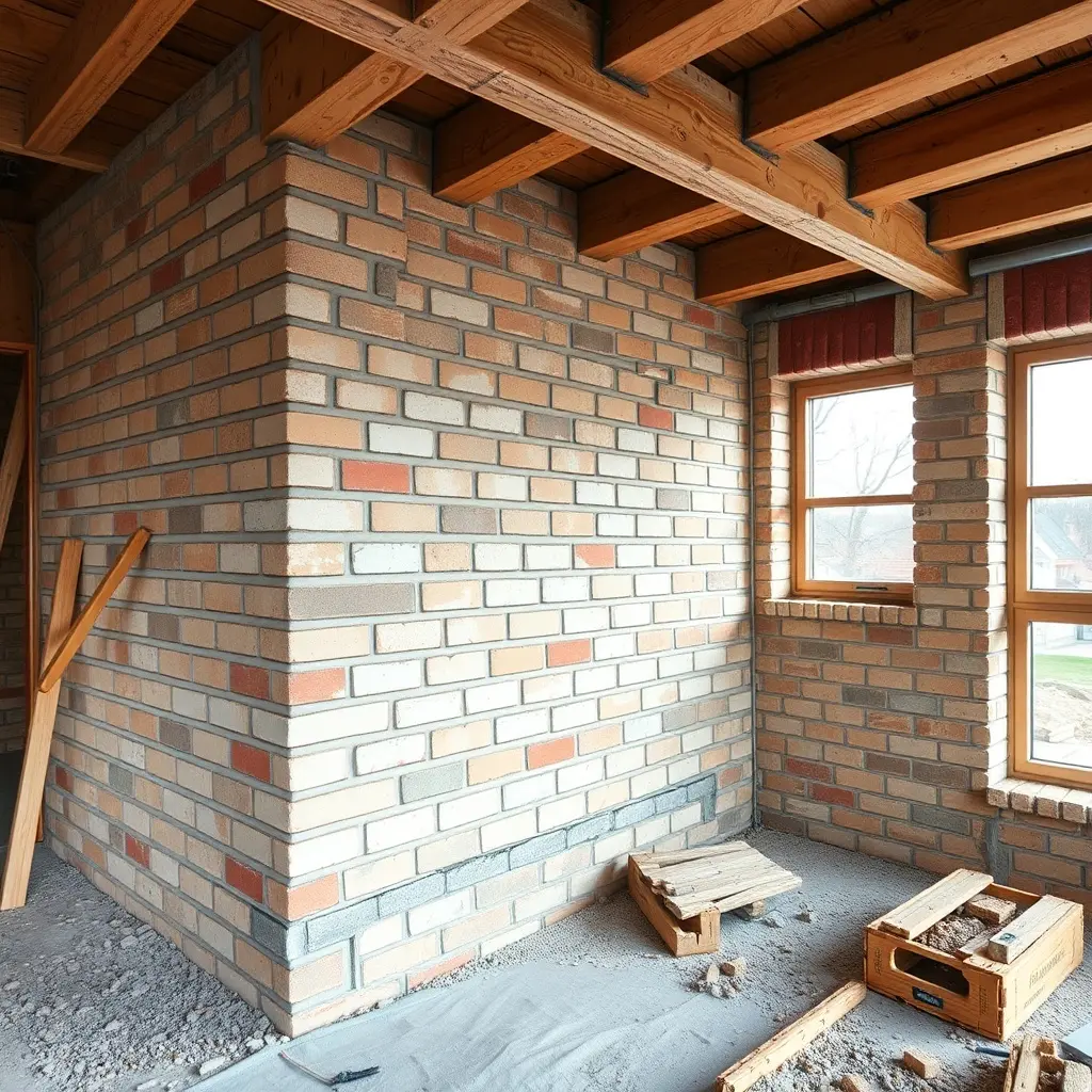Mūra māja Latvijā – skaista ķieģeļu māja ar baltu fasādi un sarkanā jumtu