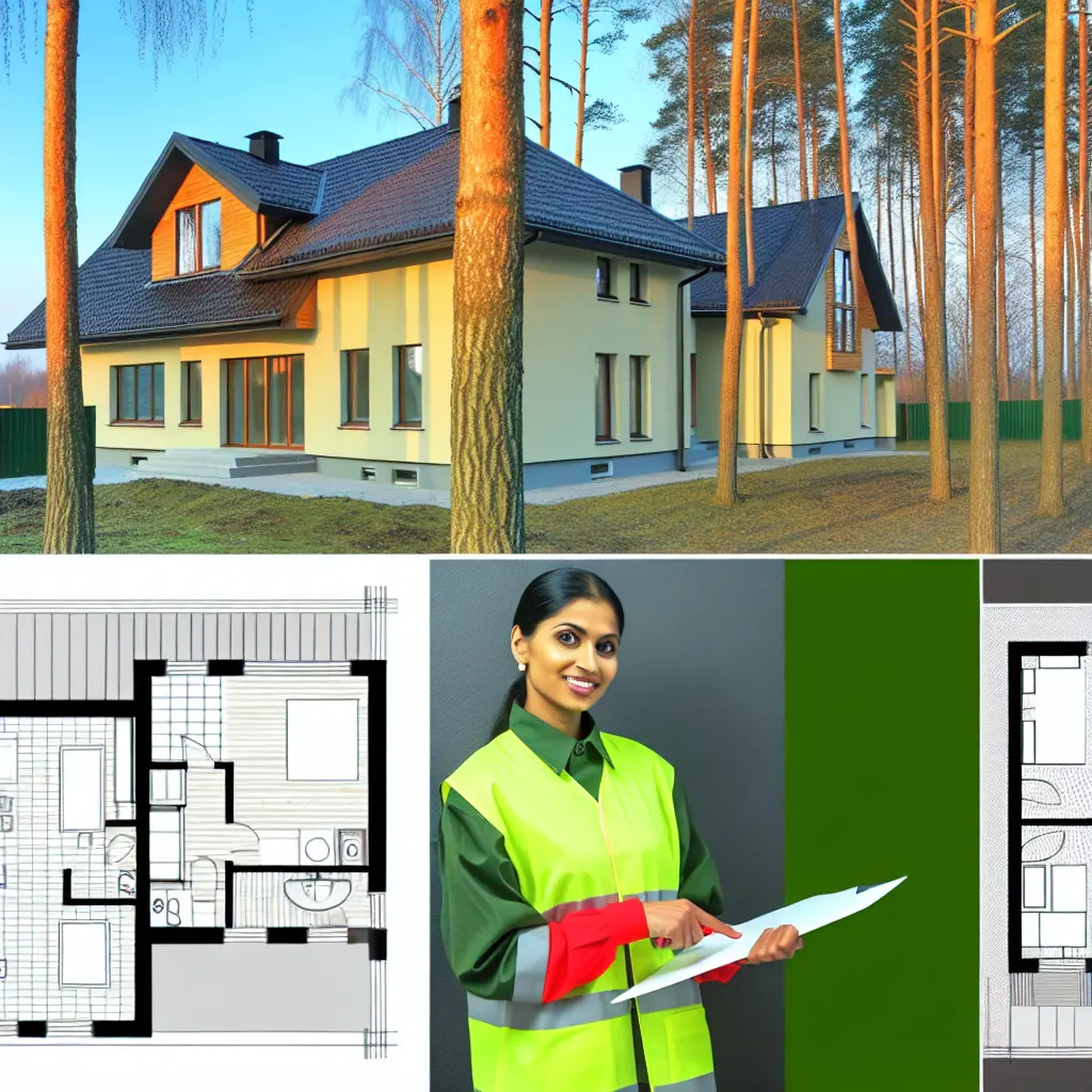 Mūsdienīga dvīņu māja ar divām ieejām un labiekārtotu pagalmu